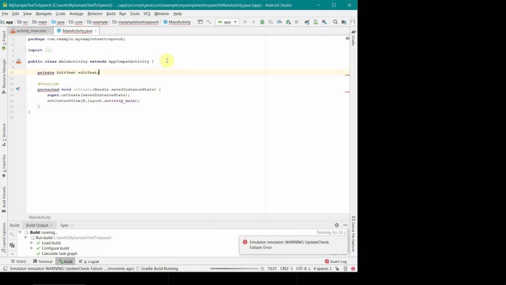 How to convert Text to Speech in your Android App? - Complete source code