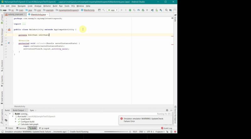 How to convert Text to Speech in your Android App? - Complete source code