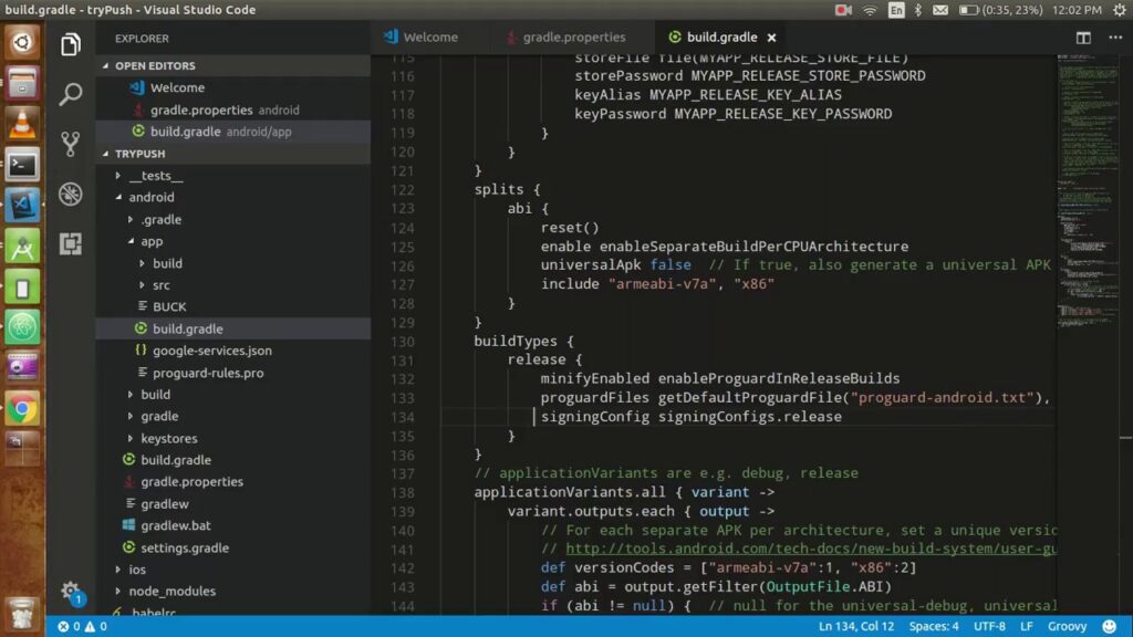 React-native tutorial # 28 Generate APK file