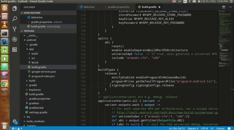 React-native tutorial # 28 Generate APK file