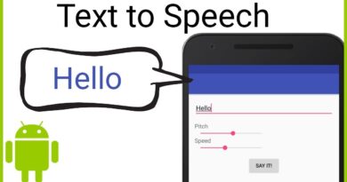 Text to Speech - Android Studio Tutorial