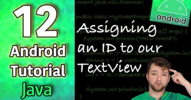 Android App Development Tutorial 12 - Assigning an ID to our TextView | Java