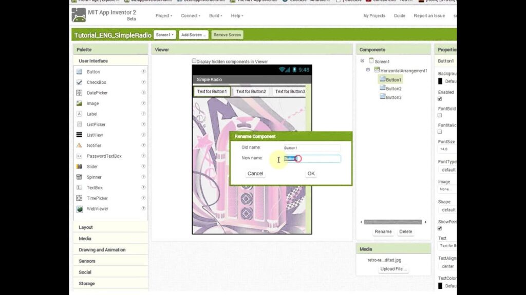 Android Tutorial - Create Radio Streaming App with MIT App Inventor 2 - Part 1