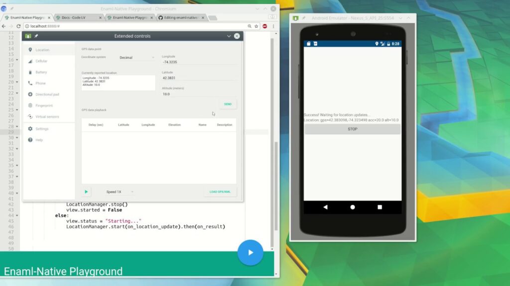 Enaml Native - Android apps in Python - GPS location and permissions