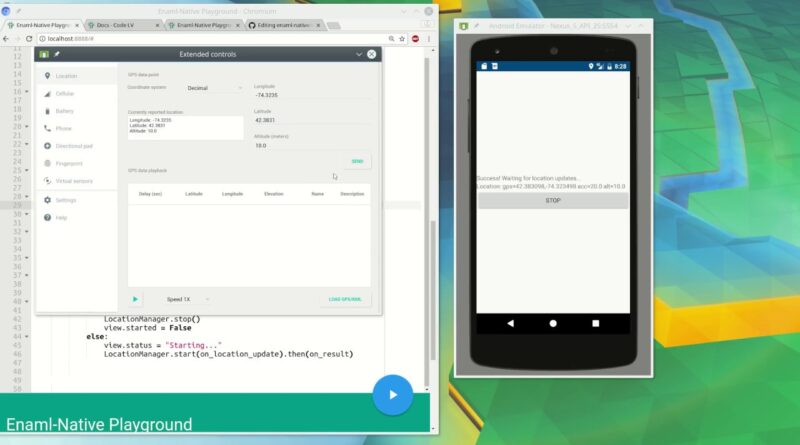 Enaml Native - Android apps in Python - GPS location and permissions