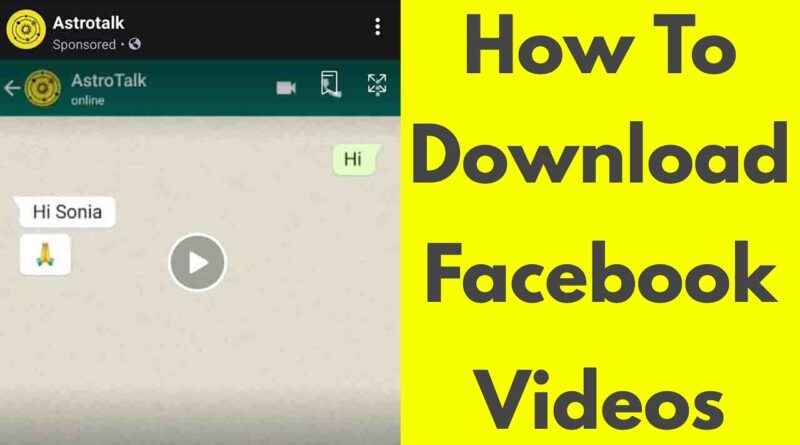 How To Download/Save Facebook Videos In Your Android Mobile Gallery-Without Any App-2020