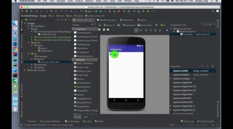 How to build Android App with HTML5/CSS/JavaScript