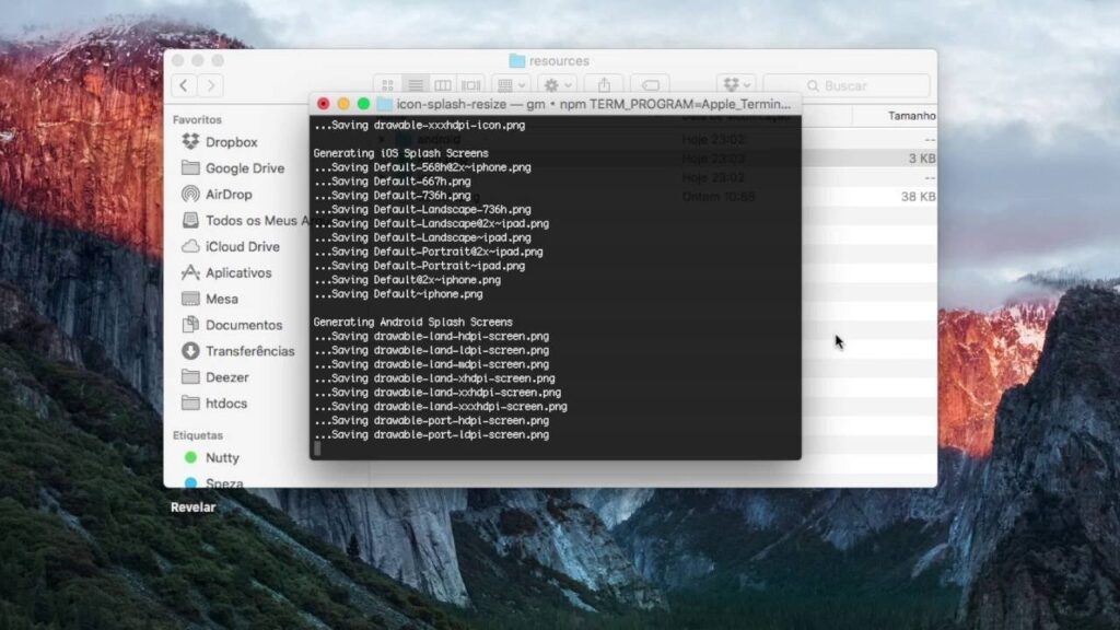 How to generate iOS and Android icons and splash screen using icon-splash-resize