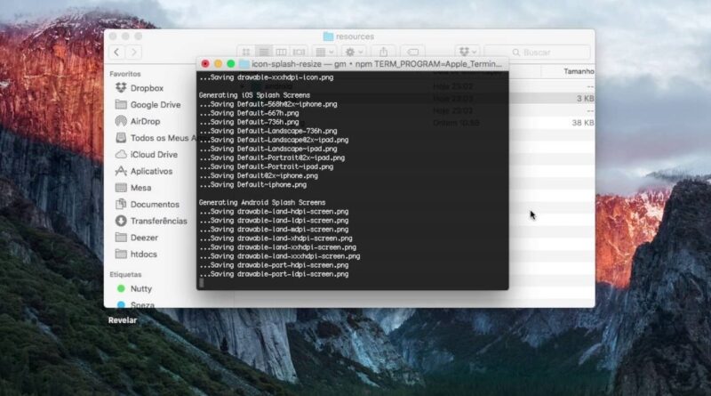 How to generate iOS and Android icons and splash screen using icon-splash-resize