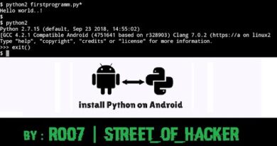 How to install and run python scripts on android | STREET_OF_HACKER | R007