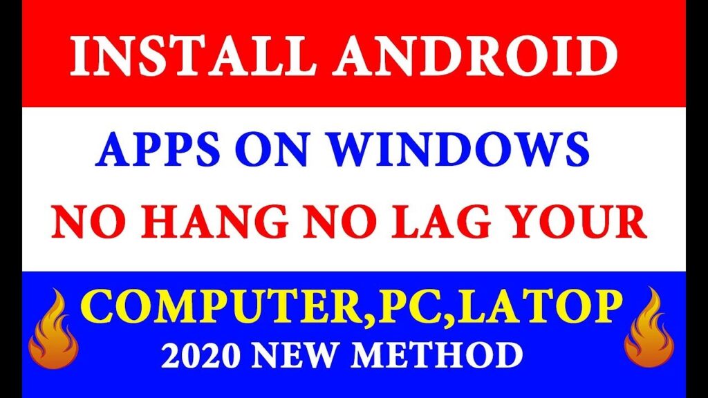 How to install android Apps on Windows Computer Pc Laptop No Hang  No lag Your System