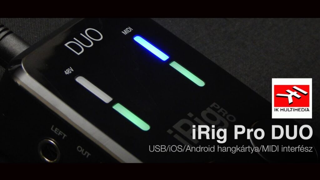 IK Multimedia iRig Pro DUO USB/iOS/Android hangkártya/MIDI interfész