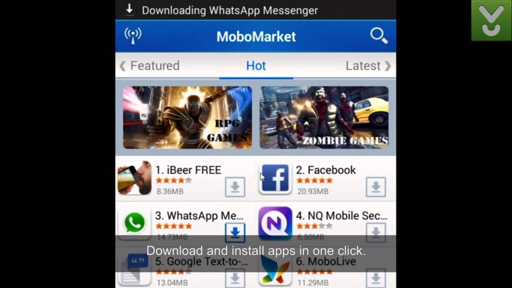MoboMarket - Have a one-stop application store for your Android - Download Video Previews