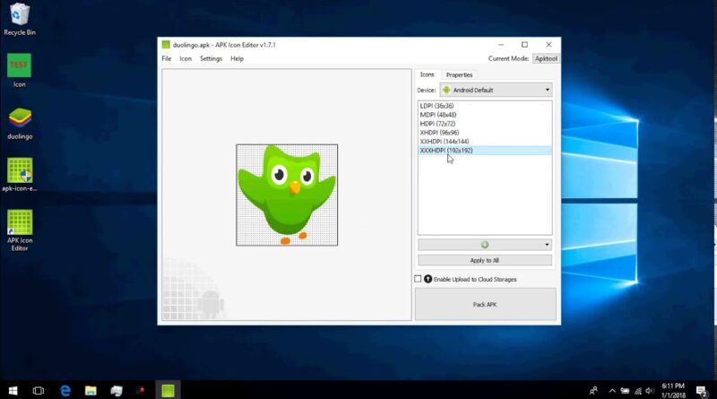 Modify an Android app's icon using APK Icon Editor