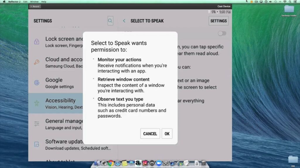 Select to Speak Android Accessibility Feature