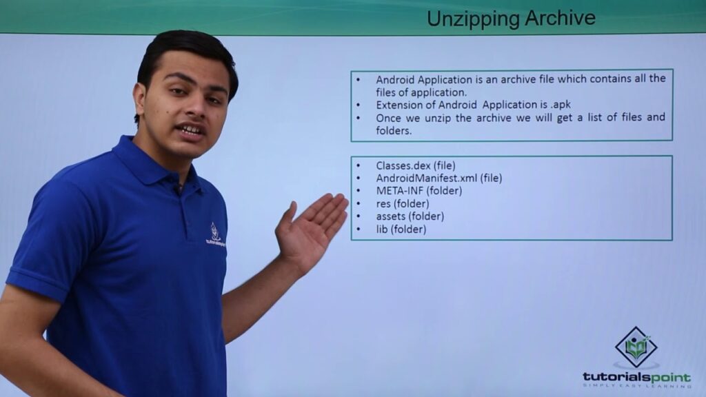 Unzipping Android Application