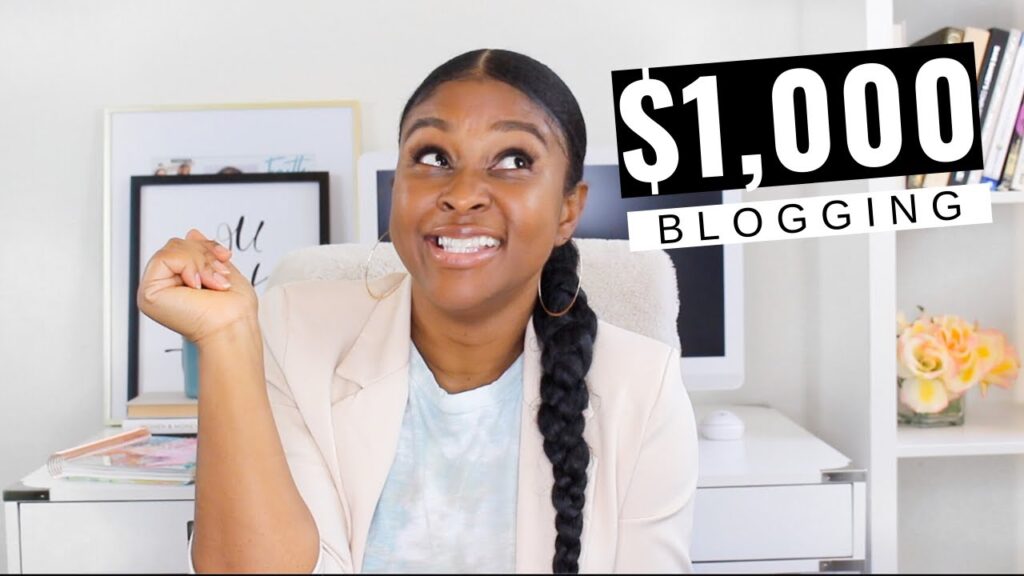 MAKE MONEY BLOGGING | My first 1,000 month running a blog 1