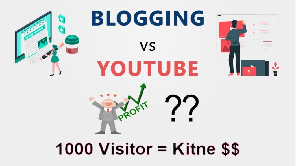 Running a blog Vs YouTube | Which Is Extra Worthwhile | Hindi 1