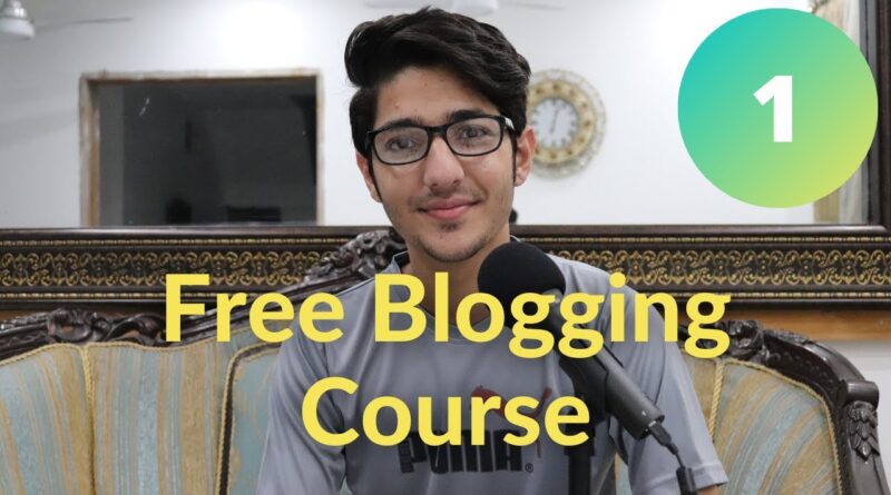 What's Running a blog? Running a blog Course Video #1 1
