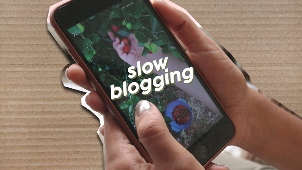 SLOW BLOGGING - A INTERNET NA VELOCIDADE DA VIDA 1