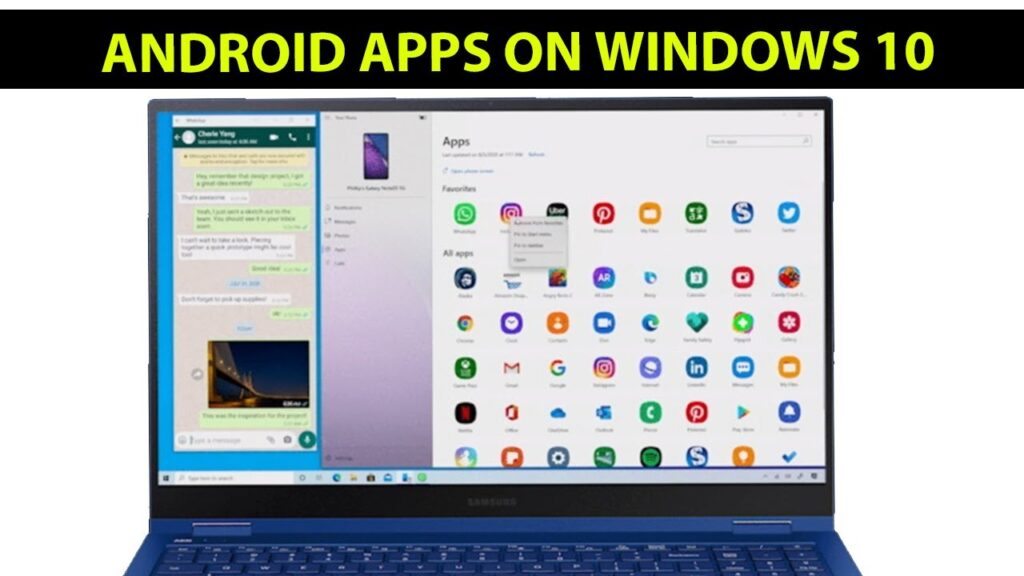 Android Apps on Windows 10 PC without Emulator but...