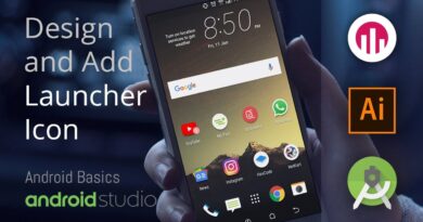 Designing and Adding Launcher Icon | Android Studio Basics | Android | Illustrator