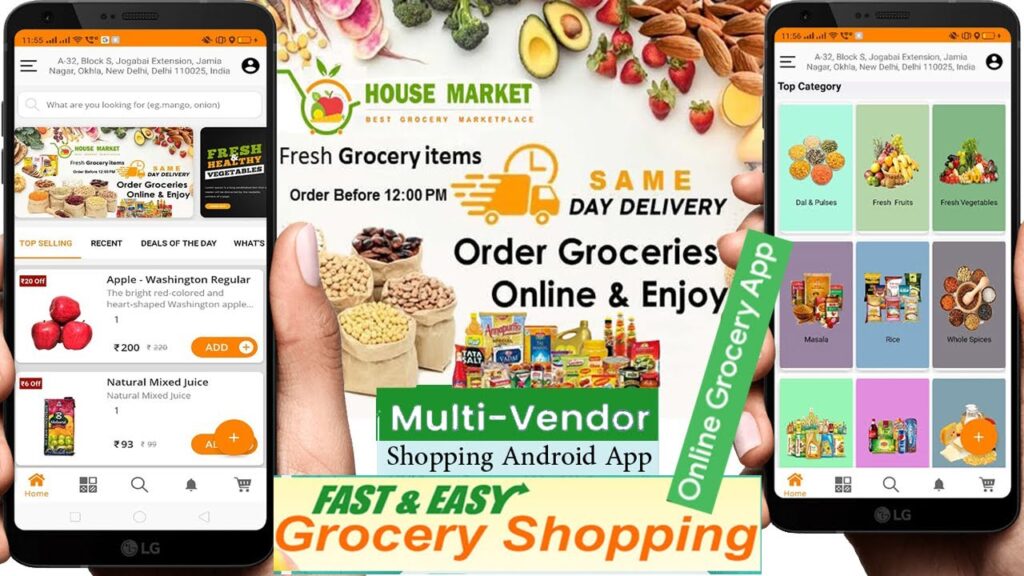 Grocery Multi-Vendor, Multi-Store and Delivery Boy Android Apps with Interactive Admin Panel Review