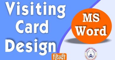 MS Word Tutorial-How to Create Visiting Card or Business Card Design in Microsoft word