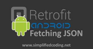 Retrofit Android Example – Fetching JSON from URL