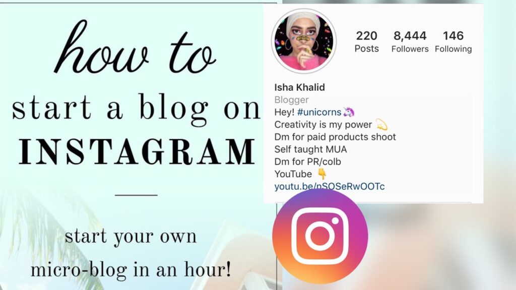 Instagram blogger ( begin running a blog) urdu pakistan ||BLOG sequence part1 1