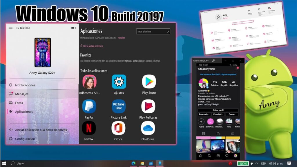 Apps de Android en Windows 10  | Tu Teléfono 2020