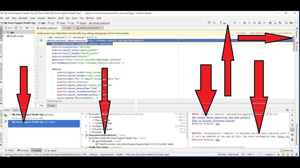 ERROR: Failed to resolve: com.android.support:appcompat-v7:21.0.3
