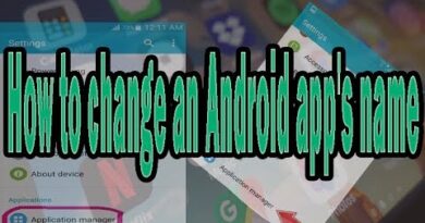 How to change an Android app's name in application manager | No Root