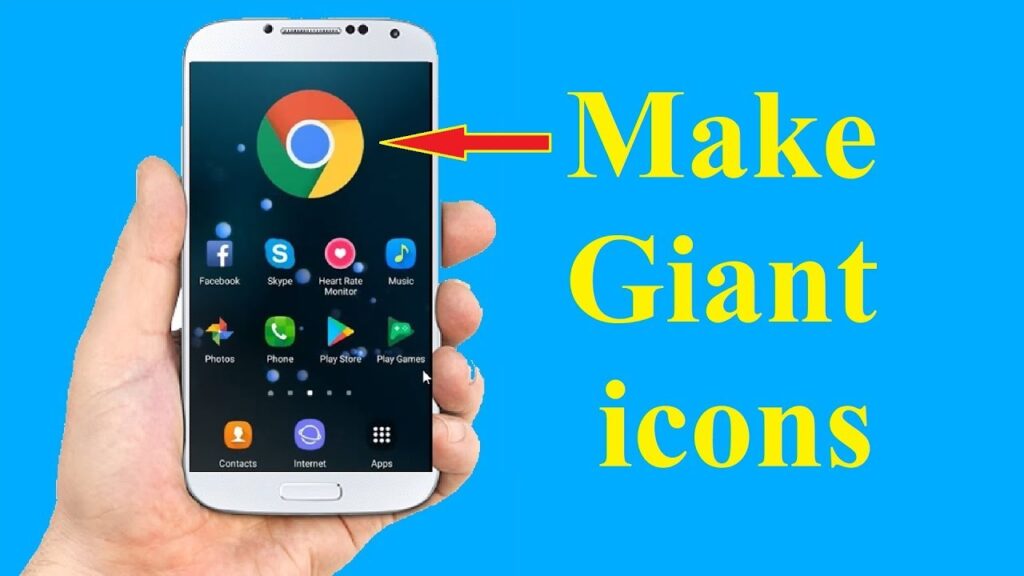 Make bigger icons on your Android phone