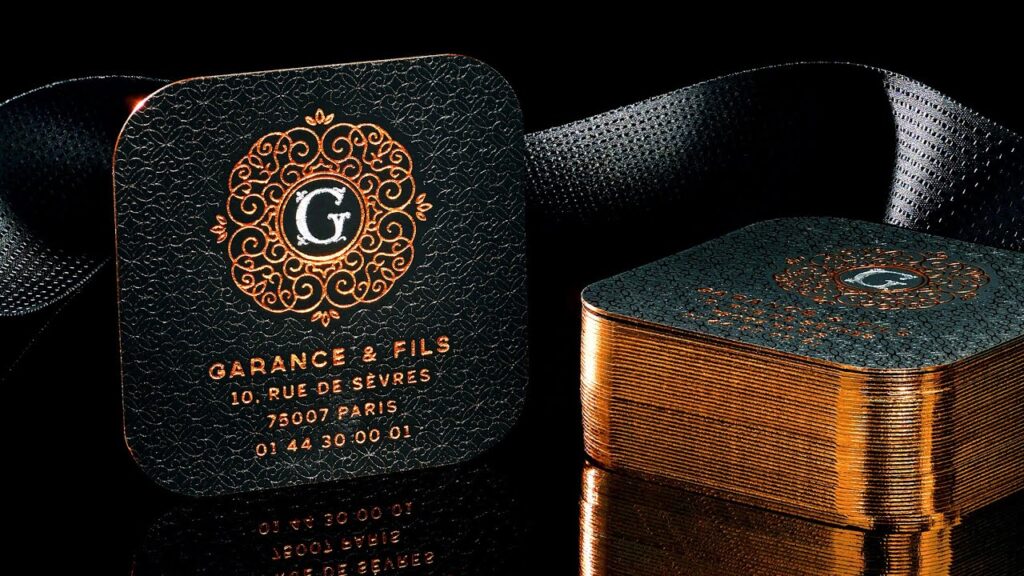 Metallic Foil on Luxurious Black Business Cards!