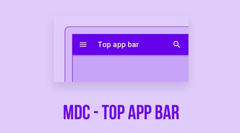 Top App Bar - Material Design Components - Android Studio Tutorial