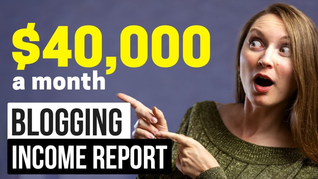 HOW TO MAKE MONEY BLOGGING in 2021 - $40,000/MO INCOME REPORT 1