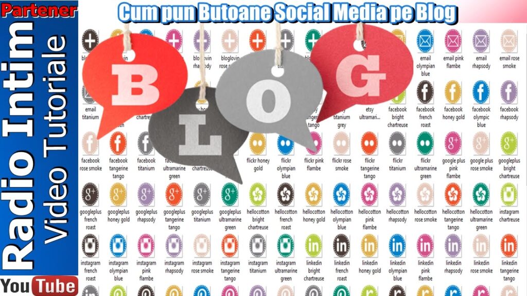 Cum pun Butoane Social Media pe Weblog 1