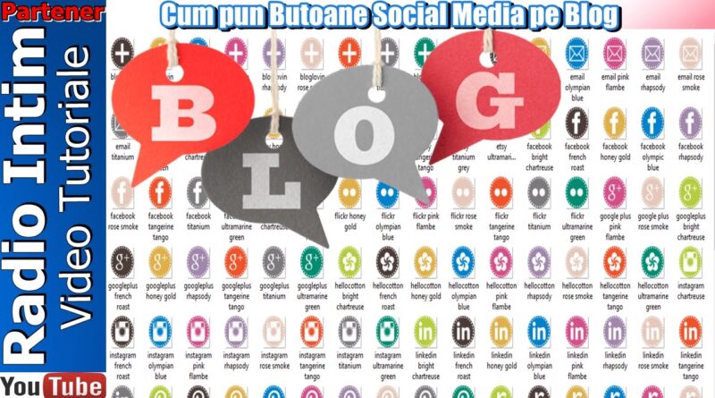 Cum pun Butoane Social Media pe Weblog 1