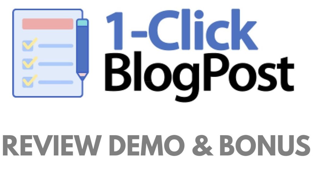 1-Click on Weblog Submit Overview Demo Bonus - New Software program Writes Weblog Posts For You IN JUST Three SECONDS FLAT 1