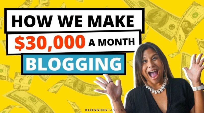 Make Cash Running a blog: 6 Methods How We Make Over $30,000 / Month From Our Weblog 1