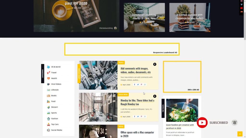 Quemag Inventive WordPress Theme for Bloggers 12 record theme Mika 1