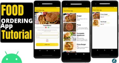 Android App Development Tutorial  - Food Ordering App using SQlite Database - Hindi