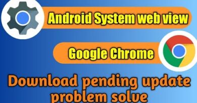 Android System Webview download pending update problem solve || android System Webview & Chrome ||
