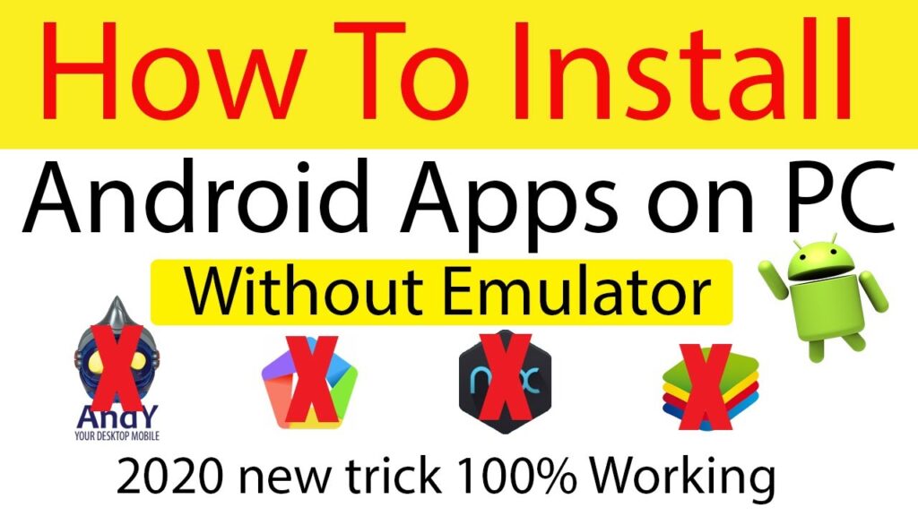How to Install Android Apps On PC Without any Emulators || Run Apps without Software (Urdu/Hindi)