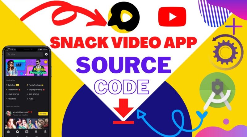 Snack video app source code |  apk easy tool | android app source code | decompile apk |  apktool |