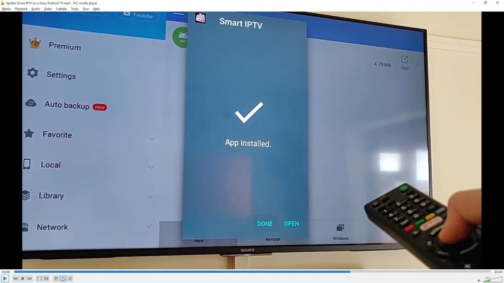 Update or Install Smart IPTV on a Sony Android TV