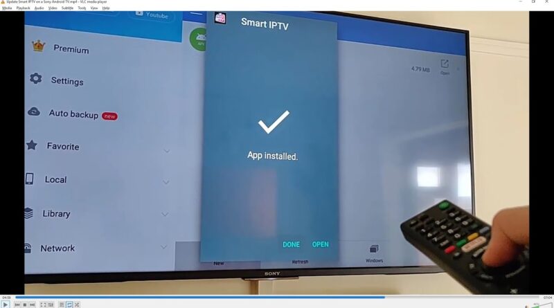 Update or Install Smart IPTV on a Sony Android TV