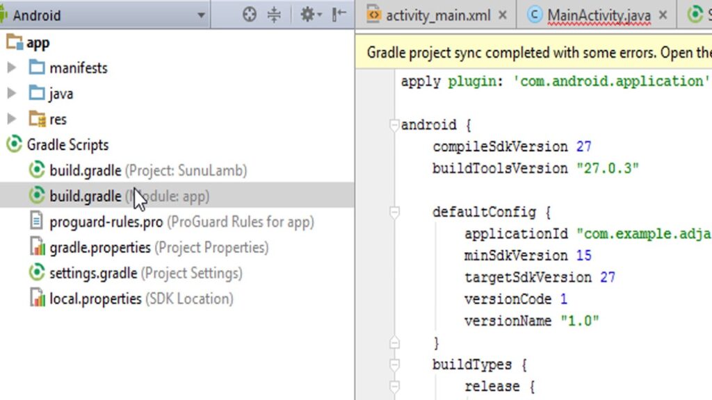 failed to resolve :com.android.support :appcompat-v7:27.