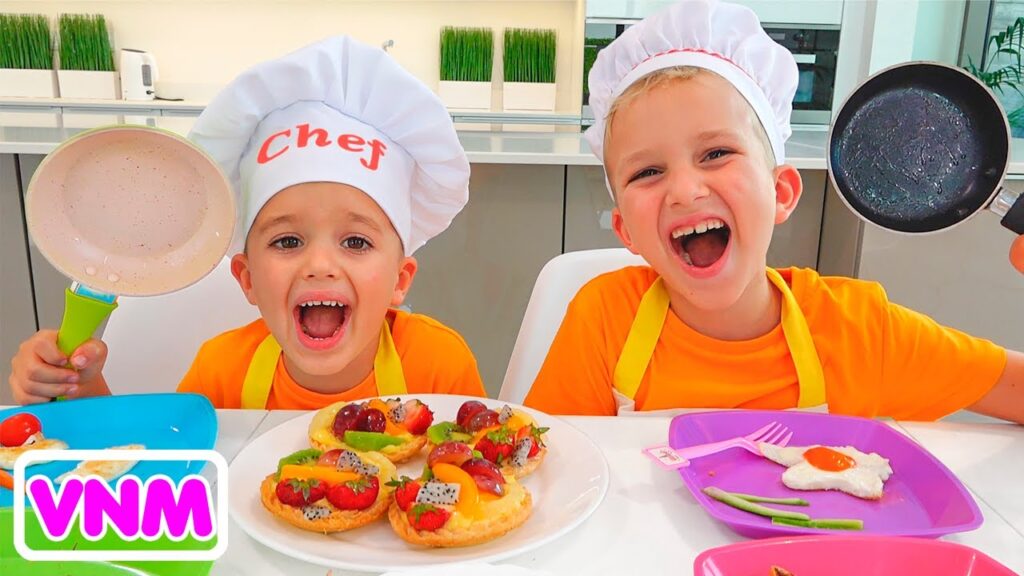 Vlad và Niki làm bữa sáng cho mẹ 1